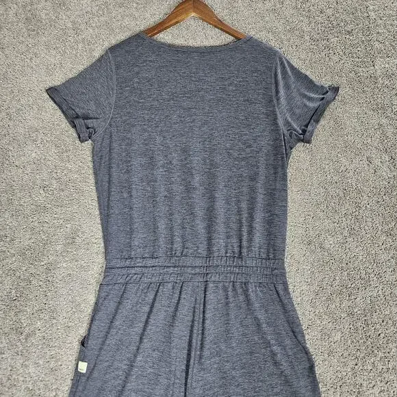 Vuori All Day Jumpsuit Women's Large Heather Gray Tapered Loungewear Active - Picture 3 of 14